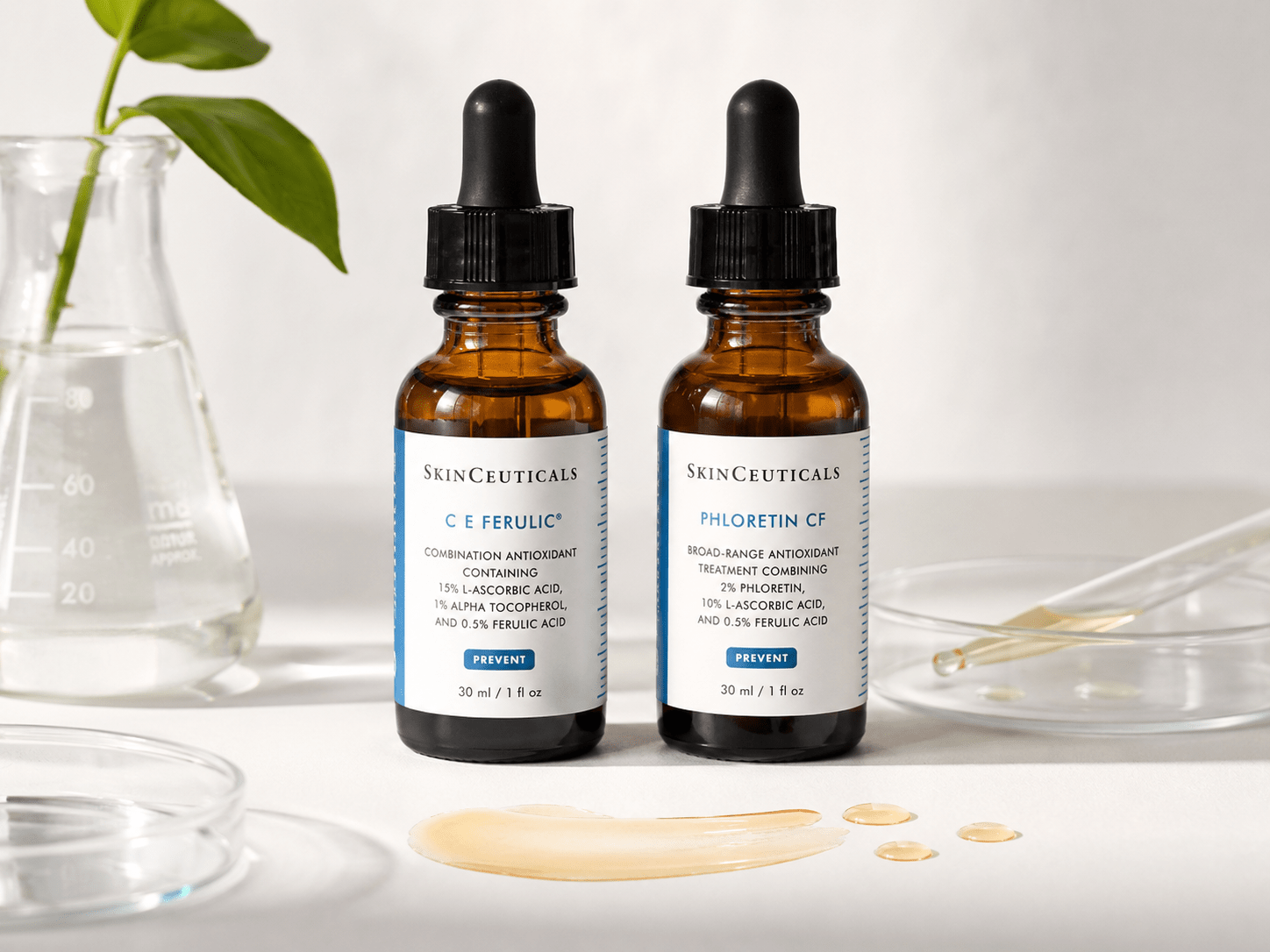 SkinCeuticals Phloretin CF vs C E Ferulic