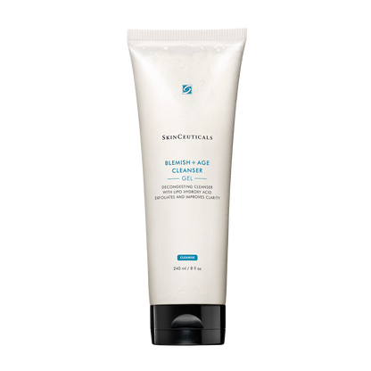 skinceuticals blemish age cleanser gel for adult acne oily skin uneven texture 240ml