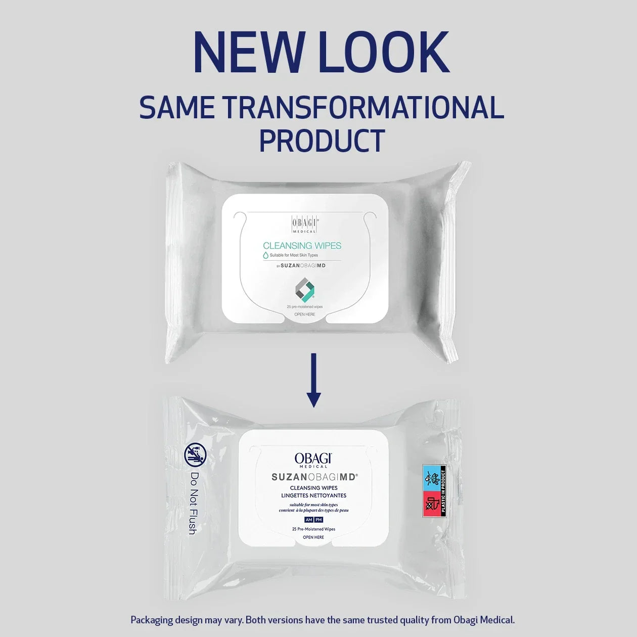 SuzanObagiMD Cleansing Wipes 25 pack – Facial Cleansing Wipes for Sensitive &amp; Convenience-Based Skincare