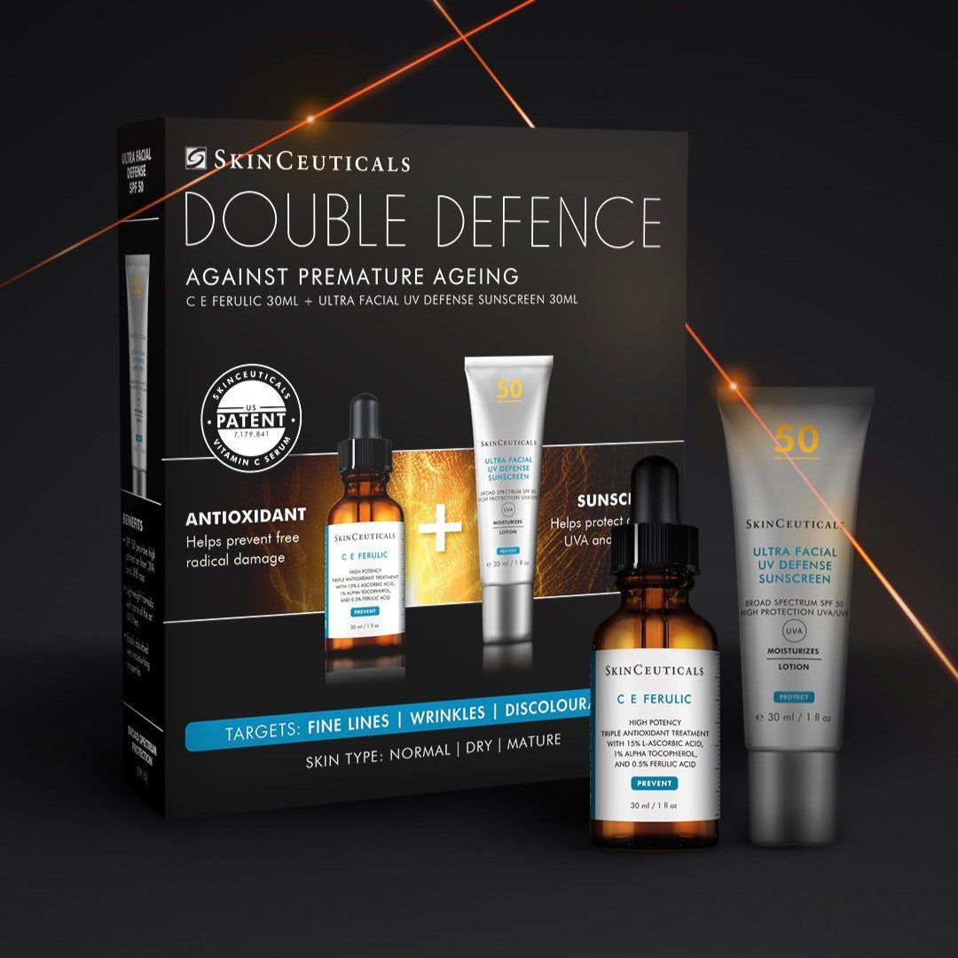 skinceuticals double defense c e ferulic antioxidant spf care for ageing sun exposed skin